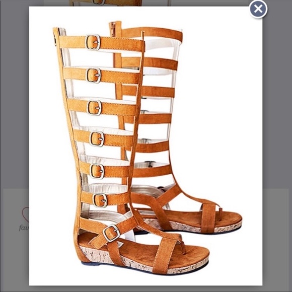 Joyfolie Gladiator Suede Shoes 9.5 New
